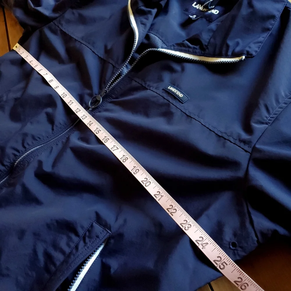 Lands End Men's Lightweight Jacket Blue Size Extra Large